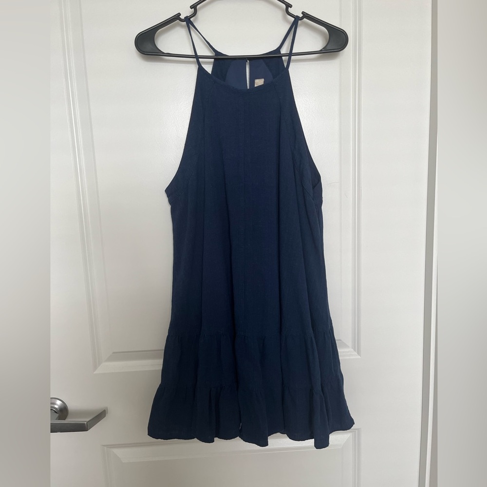 Altard State High Neck Dress Navy